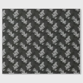 Black Camouflage Pattern Cadeaupapier (Vlak)