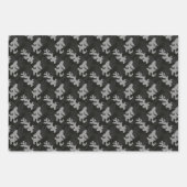 Black Camouflage Pattern Inpakpapier Vel (Voorkant)
