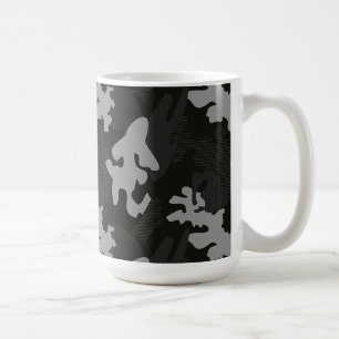 Black Camouflage Pattern Koffiemok