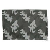 Black Camouflage Pattern Kussensloop (Voorkant-Links)