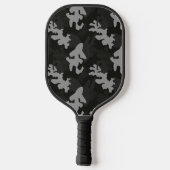 Black Camouflage Pattern Pickleball Paddle (Achterkant)