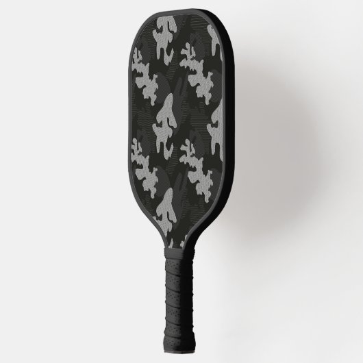 Black Camouflage Pattern Pickleball Paddle (Links)