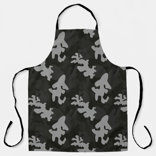 Black Camouflage Pattern Schort (Voorkant)