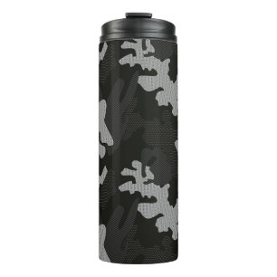 Black Camouflage Pattern Thermosbeker