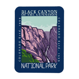 Black Canyon van de Gunnison National Park Retro Magneet