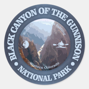 Black Canyon van de Gunnison NP (C) Ronde Sticker