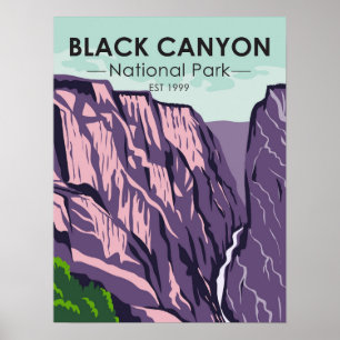 Black Canyon van de Vintage van het Gunnison Natio Poster