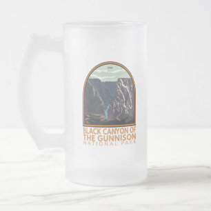 Black Canyon van het  Embleem van Gunnison Matglas Bierpul