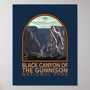 Black Canyon van het  Embleem van Gunnison Poster