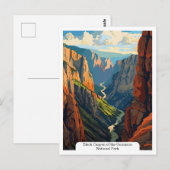 Black Canyon van het Gunnison National Park Briefkaart (Voorkant / Achterkant)
