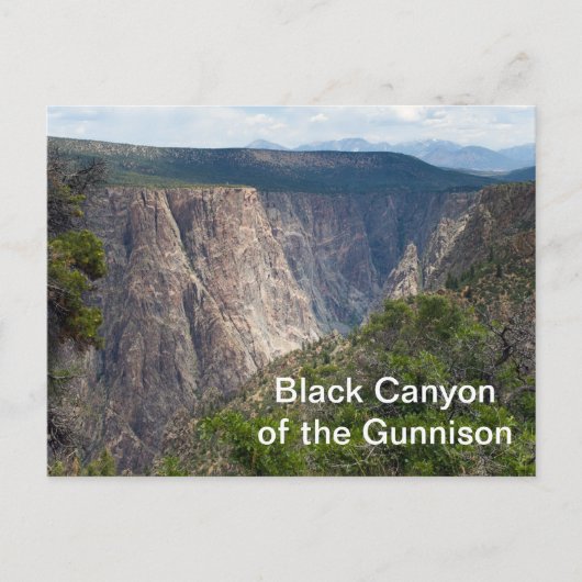 Black Canyon van het Gunnison National Park Briefkaart (Voorkant)
