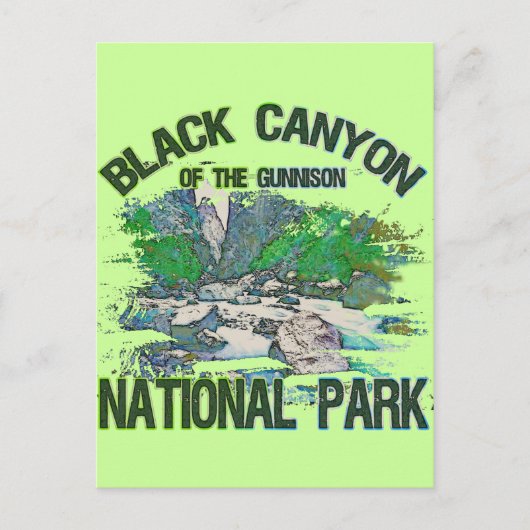 Black Canyon van het Gunnison National Park Briefkaart (Voorkant)
