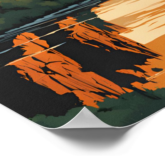 Black Canyon van het Gunnison National Park Poster (Hoek)