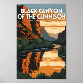 Black Canyon van het Gunnison National Park Poster (Voorkant)