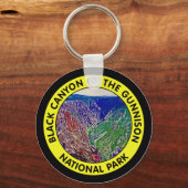 Black Canyon van het Gunnison National Park Sleutelhanger (Voorkant)