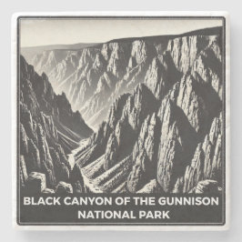 Black Canyon van het Gunnison National Park Stenen Onderzetter