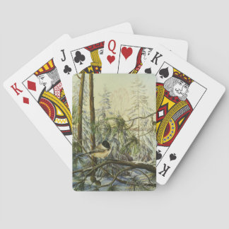 Black-capped Chickadee beroemd gemaakt door Charli Pokerkaarten