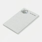 Black Capped Chickadee Bird Green Post-it® Notes (Schuin)