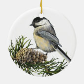 Black-Capped Chickadee Ornament (Achterkant)