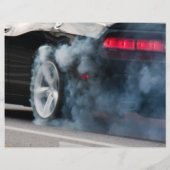 Black car burnout flyer (Achterkant)