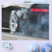 Black car burnout flyer (Enkel)