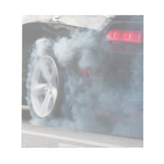 Black car burnout notitieblok