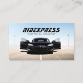 Black Car Rental Service Wit Visitekaartje (Voorkant)