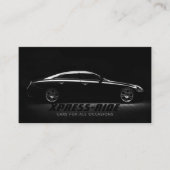 Black Car Rental Service Zwart Visitekaartje (Voorkant)