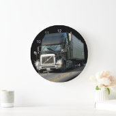 Black Cargo Truck Art Wall Clock Grote Klok (Huis)