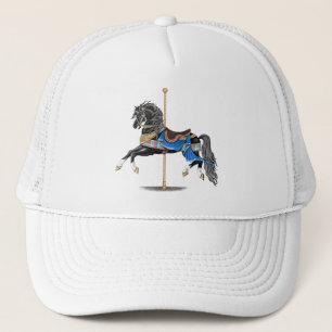 Black Carousel Horse Trucker Pet