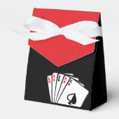Black Casino Poker Ballotins de fête d'anniversair (Verso)