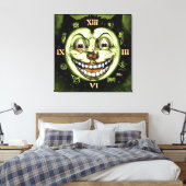 Black Cat 13-klokhalloween Canvas Afdruk (Insitu (Slaapkamer))