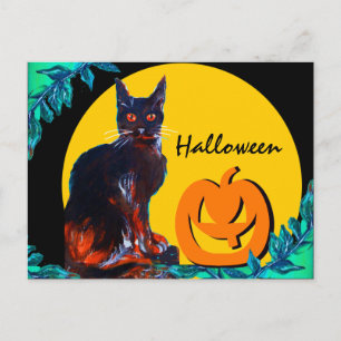 BLACK CAT 2 HALLOWEEN PARTIJ UITNODIGING BRIEFKAART