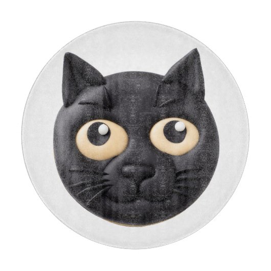 Black Cat 3D geïnspireerd Snijplank (Voorkant)