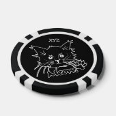 Black Cat aangepaste poker chips (Enkel)