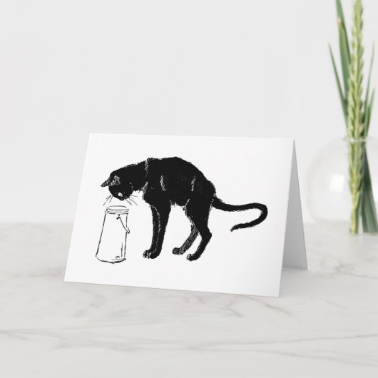 Black Cat, Alexandre Steinlen Kaart (Voorkant)