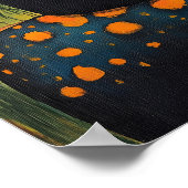 Black Cat and Beatiful City Poster (Hoek)