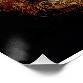 Black Cat And Her Three Kittens Perfect Poster (Hoek)