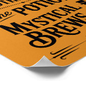 Black Cat Apothecary Sinaasappel Poster (Hoek)