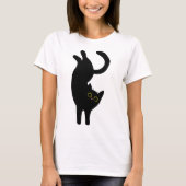 Black Cat Appreciation Day, cartoon T-shirt (Voorkant)