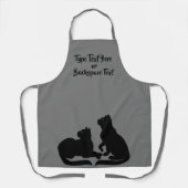 Black Cat Aprons Cat Lover Art Aprons Schort (Voorkant)