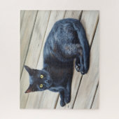 Black Cat Art Big Puzzle (Vertical)