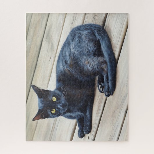 Black Cat Art Big Puzzle (Vertical)