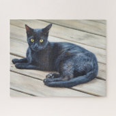 Black Cat Art Big Puzzle (Horizontal)