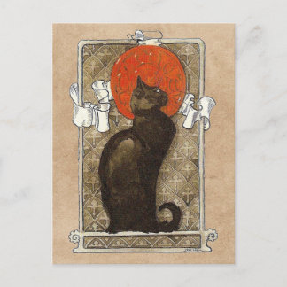 Black Cat - Art Nouveau - Theophile Steinlen Postc Briefkaart