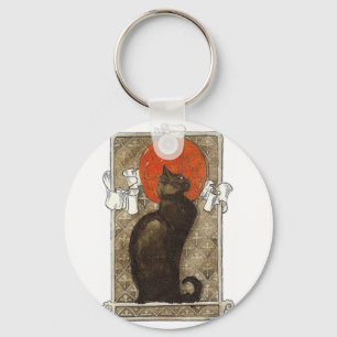 Black Cat - Art Nouveau - Theophile Steinlen Sleutelhanger