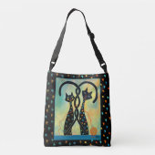 Black Cat Bag Crossbody Tas (Achterkant)