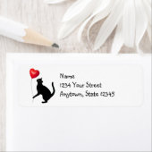 Black Cat ballon retouradres labels (Insitu)
