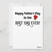 Black Cat Beau meilleur papa jamais carte de Fête  (Dos)