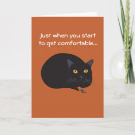 Black Cat Birthday Kaart